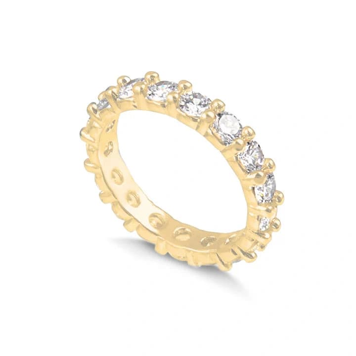 ANEL RIVIERA SKYLINE BANHADO A OURO 18K