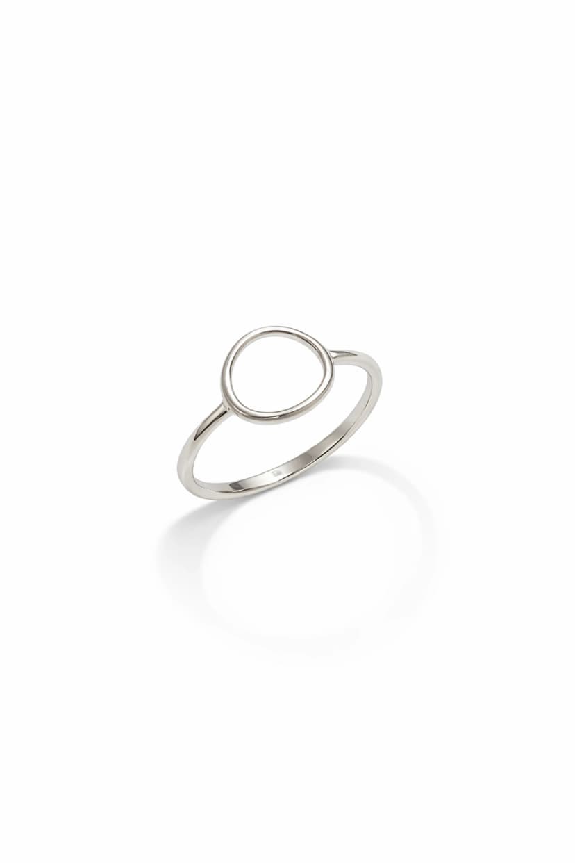 ANEL VAZADO MINIMALISTA PRATA 925